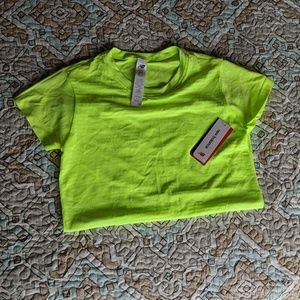 NWT Neon New Balance Top